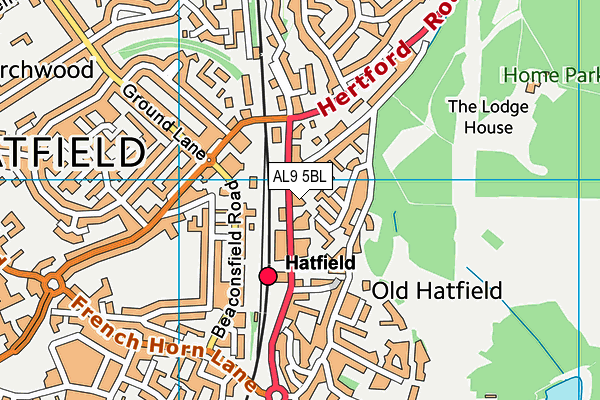 Map of HATFIELD IT MANAGEMENT LIMITED at district scale