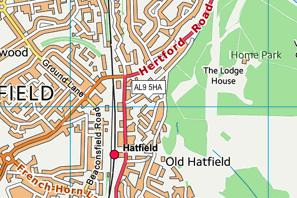 Map of HERTS MANDARIN LTD at district scale