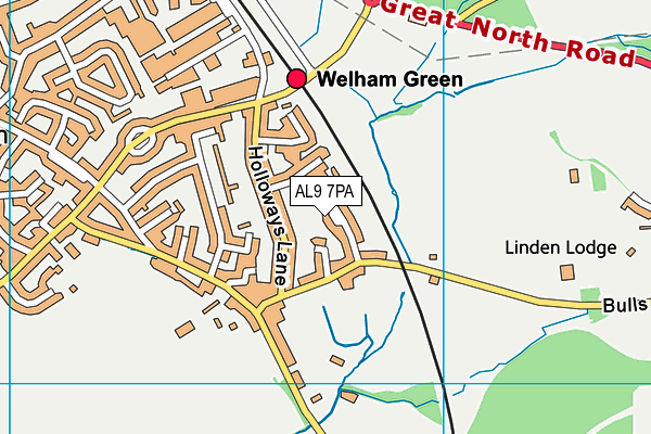 Map of UK HAND AND WRIST LTD at district scale