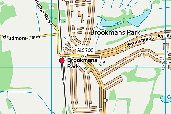 Map of BROOKS BRBS LTD at district scale
