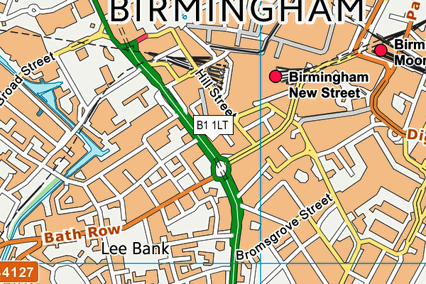 Rob Blakemans Bodyzone (Birmingham) (Closed) map (B1 1LT) - OS VectorMap District (Ordnance Survey)