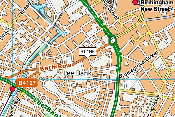 Ultimate Fitness Birmingham map (B1 1NB) - OS VectorMap District (Ordnance Survey)