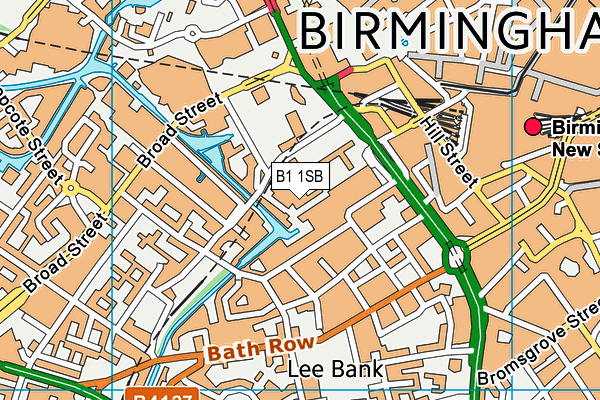 University College Birmingham - The Maltings map (B1 1SB) - OS VectorMap District (Ordnance Survey)