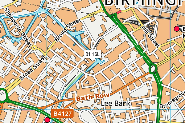 B1 1SL map - OS VectorMap District (Ordnance Survey)