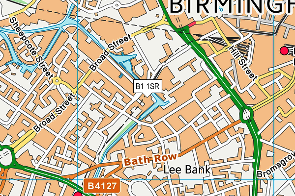 B1 1SR map - OS VectorMap District (Ordnance Survey)