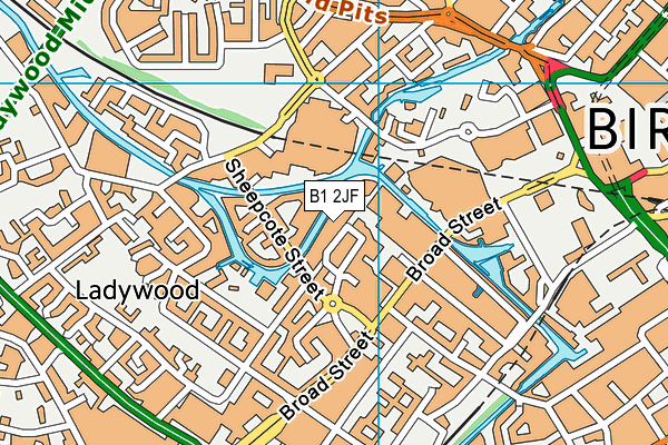 Bannatyne Health Club (Birmingham Brindley Place) map (B1 2JF) - OS VectorMap District (Ordnance Survey)