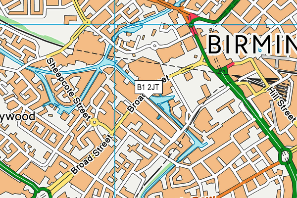 B1 2JT map - OS VectorMap District (Ordnance Survey)