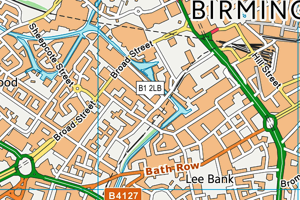 B1 2LB map - OS VectorMap District (Ordnance Survey)