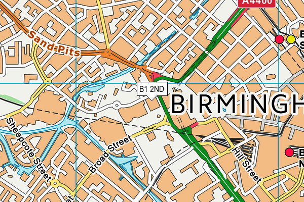 B1 2ND map - OS VectorMap District (Ordnance Survey)