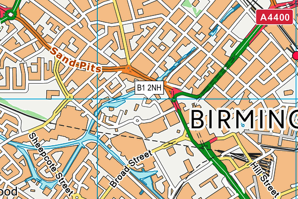 B1 2NH map - OS VectorMap District (Ordnance Survey)