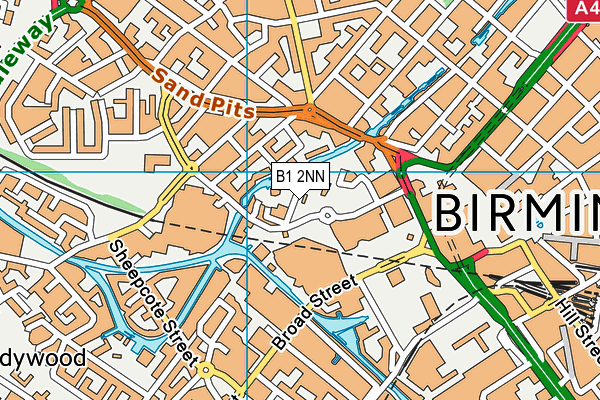 B1 2NN map - OS VectorMap District (Ordnance Survey)