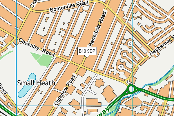 St Benedict's Primary School map (B10 9DP) - OS VectorMap District (Ordnance Survey)