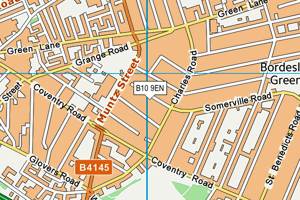 B10 9EN map - OS VectorMap District (Ordnance Survey)