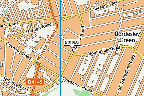 B10 9EQ map - OS VectorMap District (Ordnance Survey)