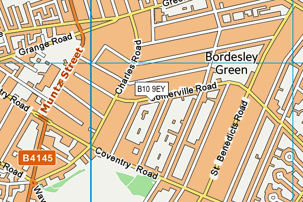 B10 9EY map - OS VectorMap District (Ordnance Survey)