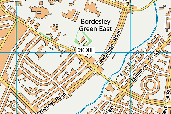 Eden Girls Leadership Academy Birmingham map (B10 9HH) - OS VectorMap District (Ordnance Survey)