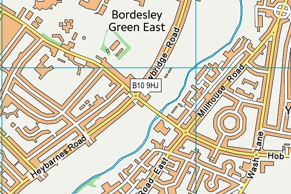 B10 9HJ map - OS VectorMap District (Ordnance Survey)