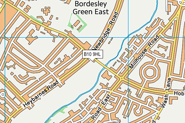 B10 9HL map - OS VectorMap District (Ordnance Survey)