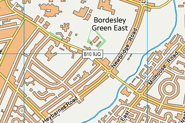 B10 9JQ map - OS VectorMap District (Ordnance Survey)