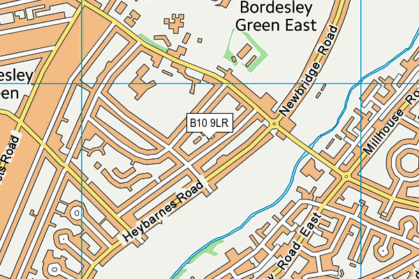 B10 9LR map - OS VectorMap District (Ordnance Survey)