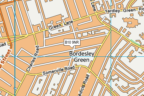 B10 9NR map - OS VectorMap District (Ordnance Survey)