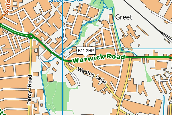 B11 2HP map - OS VectorMap District (Ordnance Survey)