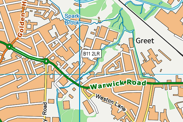 B11 2LR map - OS VectorMap District (Ordnance Survey)