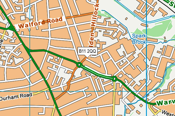 B11 2QQ map - OS VectorMap District (Ordnance Survey)