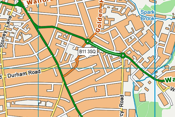 B11 3SQ map - OS VectorMap District (Ordnance Survey)
