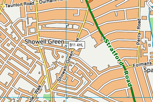 B11 4HL map - OS VectorMap District (Ordnance Survey)