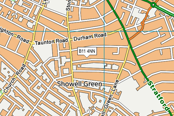 B11 4NN map - OS VectorMap District (Ordnance Survey)