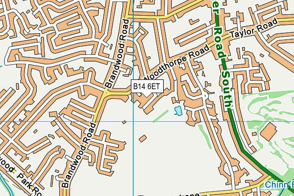 Woodthorpe Junior and Infant School map (B14 6ET) - OS VectorMap District (Ordnance Survey)