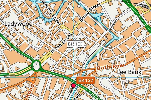 B15 1EQ map - OS VectorMap District (Ordnance Survey)