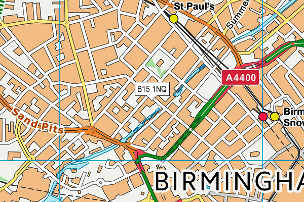 B15 1NQ map - OS VectorMap District (Ordnance Survey)