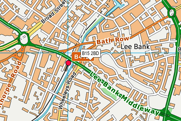 B15 2BD map - OS VectorMap District (Ordnance Survey)