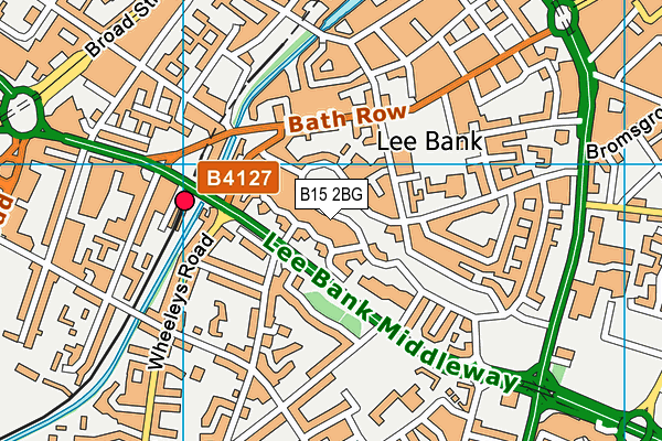 B15 2BG map - OS VectorMap District (Ordnance Survey)