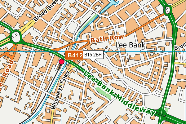 B15 2BH map - OS VectorMap District (Ordnance Survey)