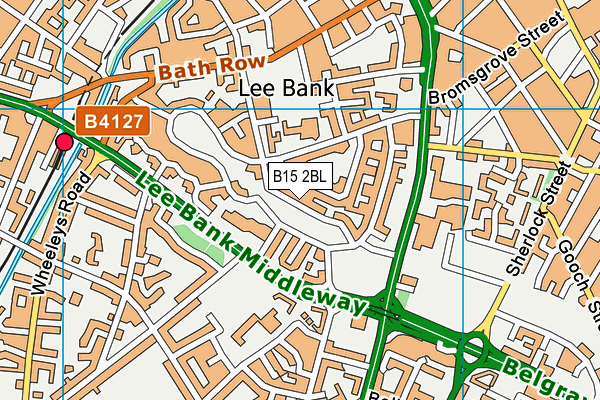 B15 2BL map - OS VectorMap District (Ordnance Survey)