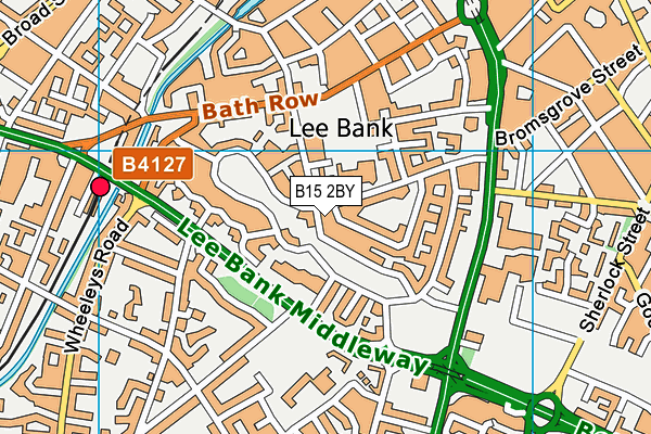 B15 2BY map - OS VectorMap District (Ordnance Survey)