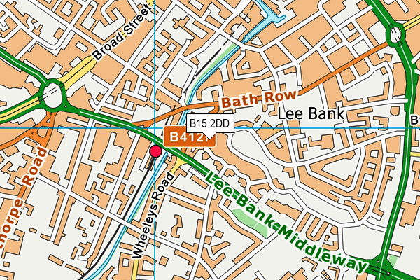 B15 2DD map - OS VectorMap District (Ordnance Survey)