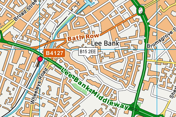 B15 2EE map - OS VectorMap District (Ordnance Survey)