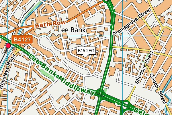 B15 2EG map - OS VectorMap District (Ordnance Survey)