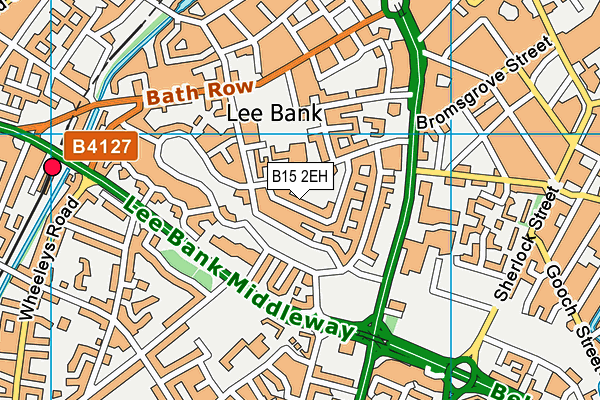 B15 2EH map - OS VectorMap District (Ordnance Survey)