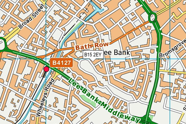 B15 2EY map - OS VectorMap District (Ordnance Survey)