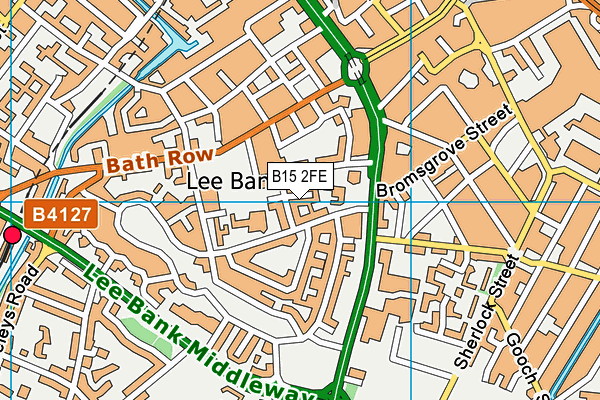 B15 2FE map - OS VectorMap District (Ordnance Survey)