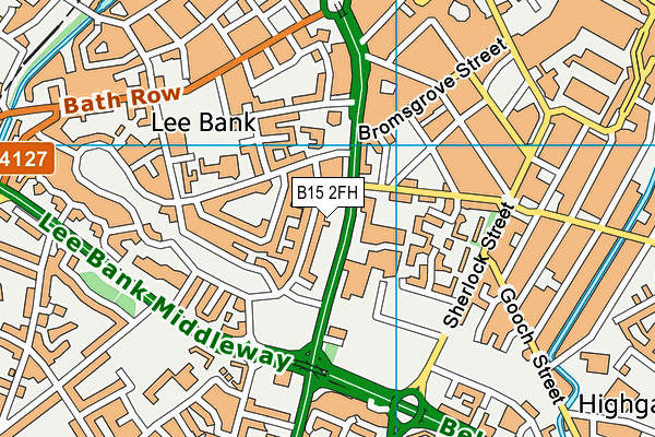 B15 2FH map - OS VectorMap District (Ordnance Survey)