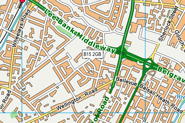 B15 2GB map - OS VectorMap District (Ordnance Survey)
