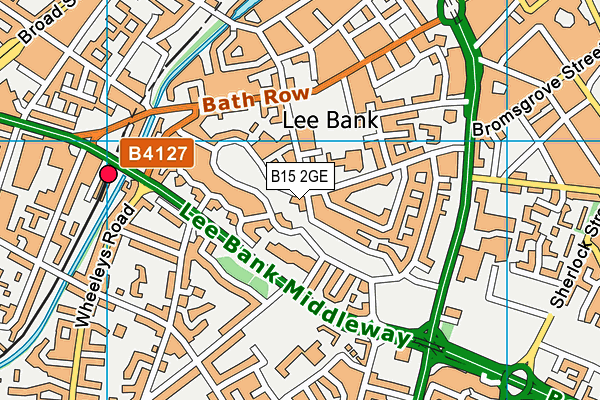 B15 2GE map - OS VectorMap District (Ordnance Survey)