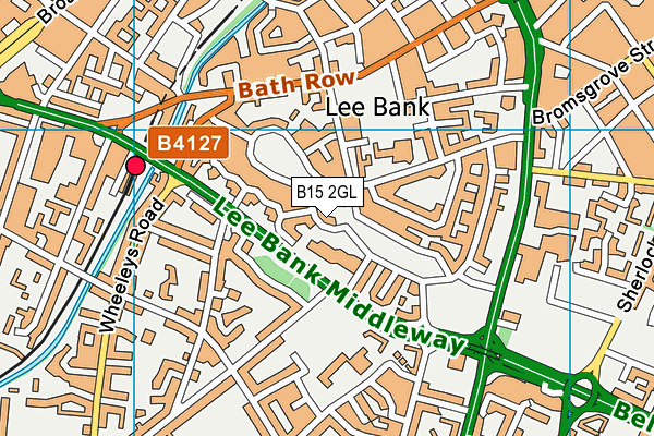 B15 2GL map - OS VectorMap District (Ordnance Survey)