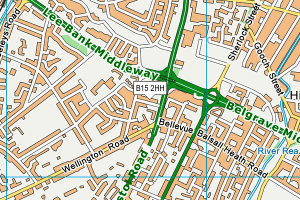 B15 2HH map - OS VectorMap District (Ordnance Survey)